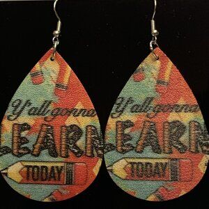 Educator Earring, Teacher Earring, School Earring, Teacher Appreciation Gift